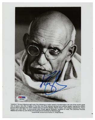 Lot #788 Ben Kingsley Signed Photograph - Image 1