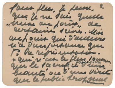 Lot #600 Maurice Maeterlinck Autograph Letter Signed - Image 3