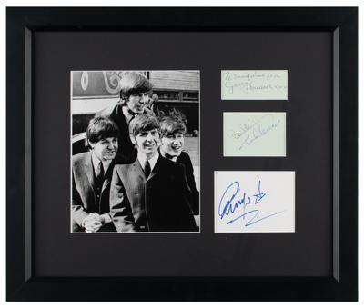 Lot #619 Beatles Signature Display - Image 1