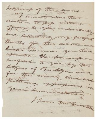 Lot #422 Isaac Chauncey Autograph Letter Signed - Image 3