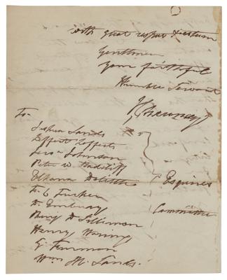Lot #422 Isaac Chauncey Autograph Letter Signed - Image 4