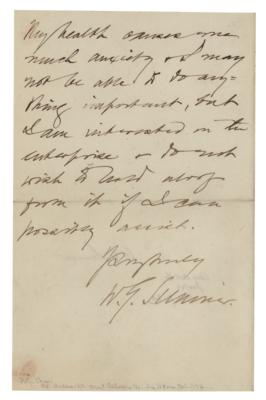 Lot #386 William Graham Sumner Autograph Letter Signed - Image 2