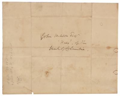 Lot #450 Benjamin Stoddert Autograph Letter Signed - Image 2