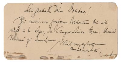 Lot #638 Engelbert Humperdinck Handwritten Note - Image 1