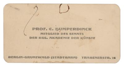 Lot #638 Engelbert Humperdinck Handwritten Note - Image 2