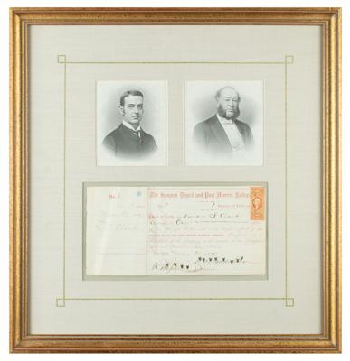 Lot #401 Cornelius Vanderbilt II and William H. Vanderbilt Document Signed - Image 1
