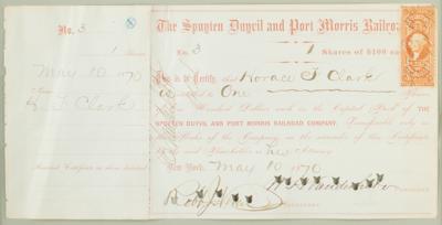 Lot #401 Cornelius Vanderbilt II and William H. Vanderbilt Document Signed - Image 2