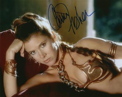 Lot #845 Star Wars: Carrie Fisher Signed