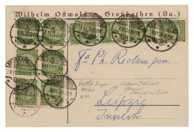 Lot #342 Wilhelm Ostwald Autograph Letter Signed - Image 2
