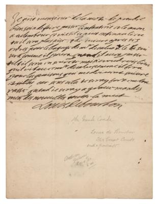 Lot #435 Louis de Bourbon, Prince of Condé Autograph Letter Signed - Image 1