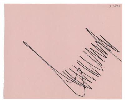 Lot #142 Donald Trump Signature - Image 1