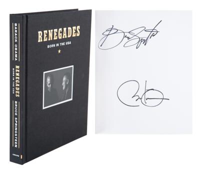 Lot #29 Barack Obama and Bruce Springsteen Signed