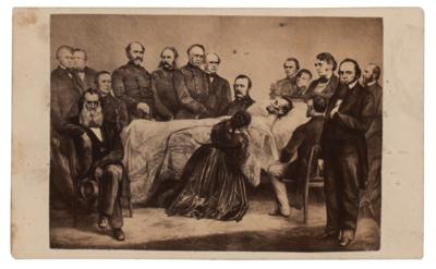 Lot #101 Abraham Lincoln 'Deathbed' Photograph - Image 1
