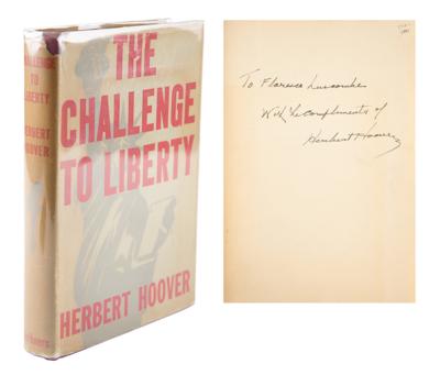 Lot #85 Herbert Hoover Signed Book