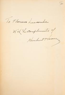 Lot #85 Herbert Hoover Signed Book - Image 2