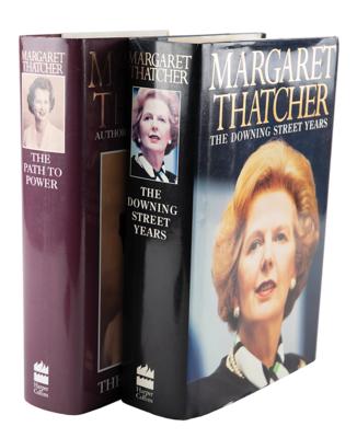 Lot #393 Margaret Thatcher (2) Signed Books - Image 1