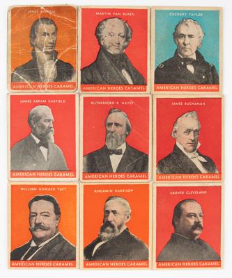 Lot #32 1932 US Caramel (R114) Presidents Cards Lot of (9) - Image 1