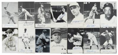 Lot #883 Baseball Hall of Famers (14) Signed Postcards - Image 1