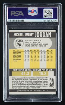 Lot #879 Michael Jordan Signed 1990 Fleer #26 Basketball Card - Image 2