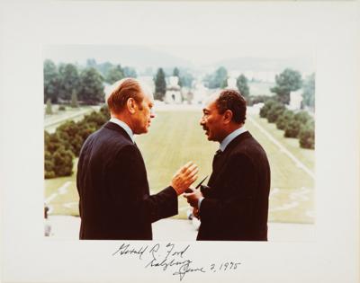 Lot #67 Gerald Ford Signed Photograph - Image 1