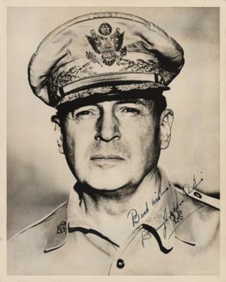 Lot #436 Douglas MacArthur Signed Photograph - Image 1