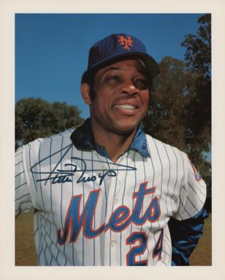 Lot #908 Willie Mays Signed Photograph - Image 1