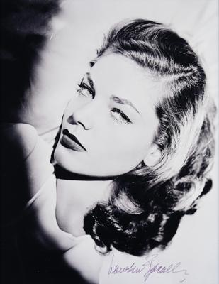 Lot #718 Lauren Bacall Signed Photograph - Image 1