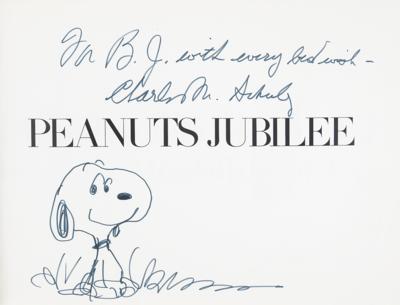 Lot #560 Charles Schulz Signed Sketch in Book - Image 2