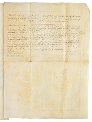 Lot #6 Andrew Jackson Document Signed - Image 3