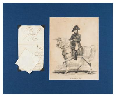 Lot #307 King George III Signature - Image 1