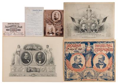 Lot #55 Grover Cleveland (6) Inaugural Items
