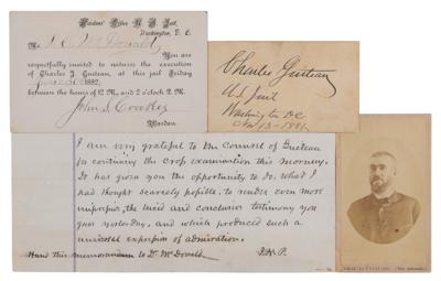 Lot #195 Charles Guiteau Signature and Trial Ephemera - Image 1