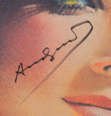 Lot #556 Andy Warhol Signed Magazine - Image 2