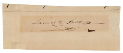Lot #120 James K. Polk Signature