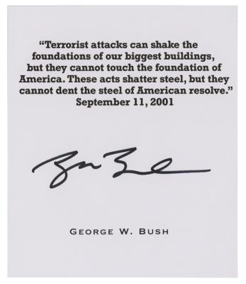 Lot #51 George W. Bush Signature