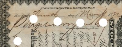 Lot #166 J. Pierpont and Junius S. Morgan Document Signed - Image 4
