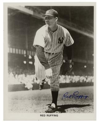 Lot #919 Red Ruffing Signed Photograph - Image 1