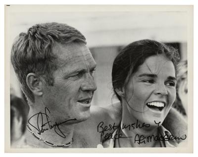 Lot #704 Steve McQueen and Ali MacGraw Signed Photograph
