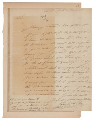 Lot #163 John Jacob Astor Autograph Letter Signed - Image 1