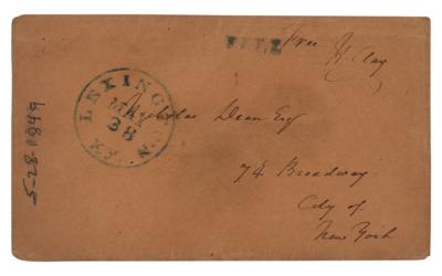 Lot #157 Henry Clay Autograph Letter Signed and Free Frank - Image 2