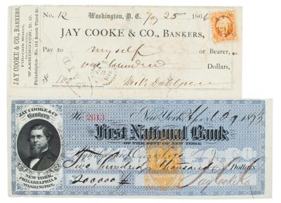 Lot #164 Jay Cooke Signed Check - Image 1