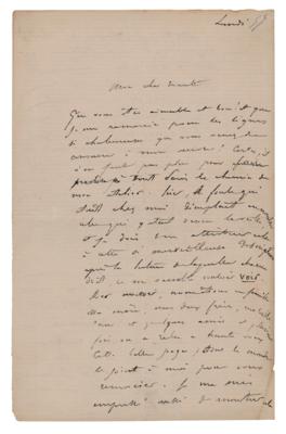 Lot #537 Gustave Dore Autograph Letter Signed - Image 1