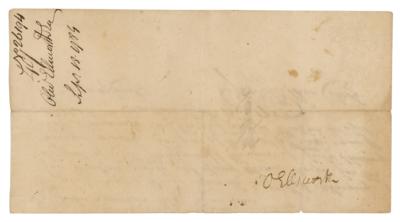 Lot #259 Oliver Ellsworth Document Signed - Image 1