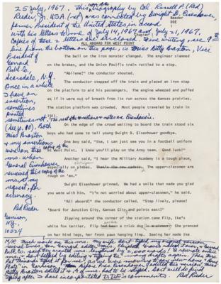 Lot #18 Dwight D. Eisenhower Hand-Annotated Draft (~1,150 Words) with (4) TLSs - Image 1