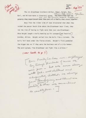 Lot #18 Dwight D. Eisenhower Hand-Annotated Draft (~1,150 Words) with (4) TLSs - Image 3