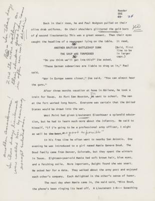 Lot #18 Dwight D. Eisenhower Hand-Annotated Draft (~1,150 Words) with (4) TLSs - Image 4