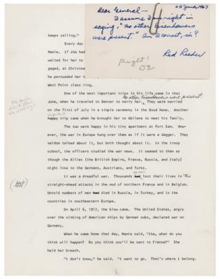 Lot #18 Dwight D. Eisenhower Hand-Annotated Draft (~1,150 Words) with (4) TLSs - Image 5
