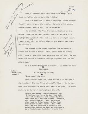 Lot #18 Dwight D. Eisenhower Hand-Annotated Draft (~1,150 Words) with (4) TLSs - Image 7