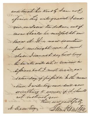Lot #193 Sam Houston Autograph Letter Signed - Image 2