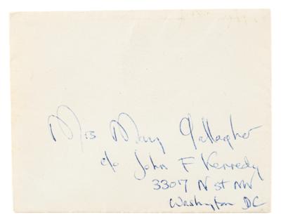 Lot #19 Jacqueline Kennedy Gifted Brooch with Autograph Gift Note - Image 4